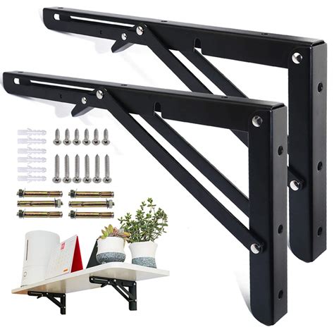 metal brackets for desk support|heavy duty folding brackets.